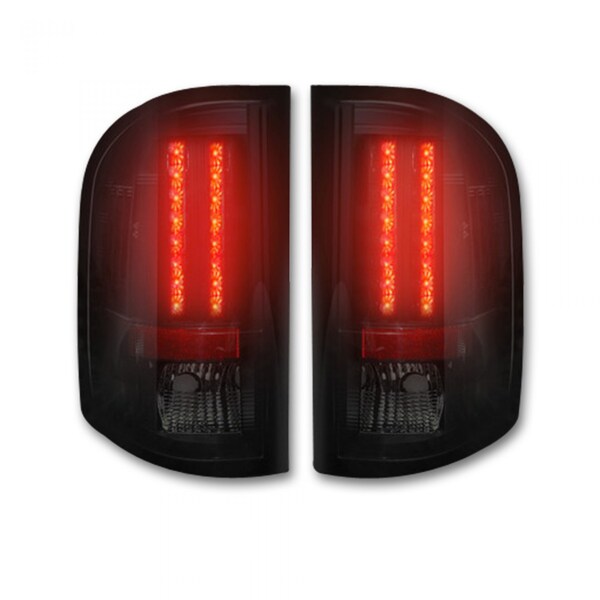 07-13 SILVERADO/SIERRA SINGLE WHEEL DUALLY LED TAILLIGHTS SMOKE LENS D